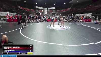 220 lbs Round 1 (16 Team) - Jonathon Houston, SAWA vs Diego Ramos, TCWA