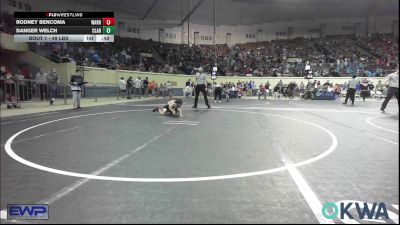 49 lbs Round Of 32 - Rodney Bencoma, Warhorse Wrestling Club vs Danger Welch, Claremore Wrestling Club