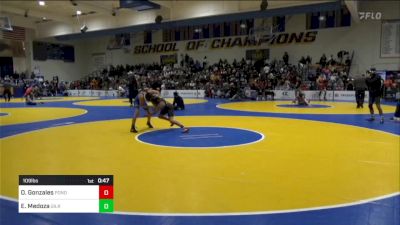 109 lbs Consi Of 16 #2 - Onofre Gonzales, Ponderosa (CO) vs Eli Medoza, Gilroy