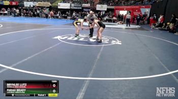 126G Cons. Semi - Brynlee Lutz, Wasilla High School vs Farah Brady, Lathrop Wrestling