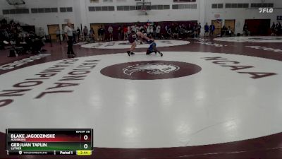 157 lbs Champ. Round 2 - Blake Jagodzinske, Augsburg vs Gerjuan Taplin, Luther