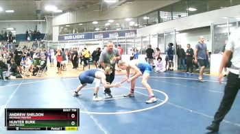 130 lbs Cons. Round 2 - Hunter Burk, Unattached vs Andrew Sheldon, Michigan Premier