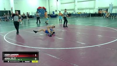 106 lbs Round 4 (6 Team) - Aiden Sanders, Florida Pitbulls vs Aiden Velzy, Team Michigan Blue - DEV