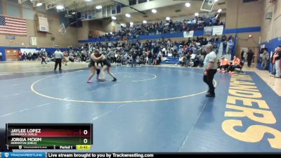 170lbs 7th Place Match - Jaylee Lopez, Kennewick (Girls) vs Jorgia McKim, Hermiston (Girls)