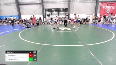 123 lbs Consi Of 4 - Justin Jones, Brothers Of WOW vs Carter Cichocki, Michigan Premier Blue