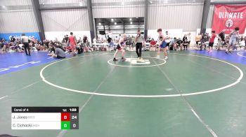 123 lbs Consi Of 4 - Justin Jones, Brothers Of WOW vs Carter Cichocki, Michigan Premier Blue