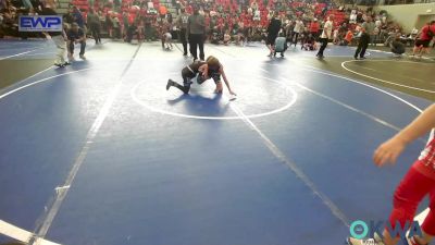 67 lbs Consi Of 4 - River Rainbolt, Gentry Youth Wrestling vs Callen Wilkinson, Raw Wrestling Club