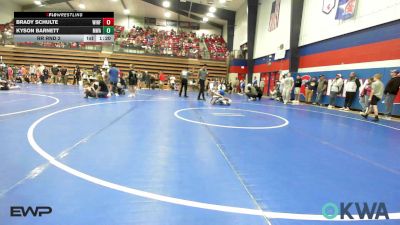 64 lbs Rr Rnd 2 - Brady Schulte, Winfield Youth Wrestling vs Kyson Barnett, Morris Wrestling Association
