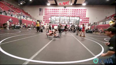 64 lbs 3rd Place - Drew Lawson, Ponca City Wildcat Wrestling vs Ashton Edie, Mustang Bronco Wrestling Club