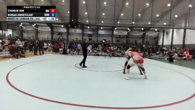 Junior FK - 144 lbs Champ. Round 1 - Charlie Kim, Roosters Wrestling Club vs Dobah Denetclaw, CNWC Concede Nothing Wrestling Club
