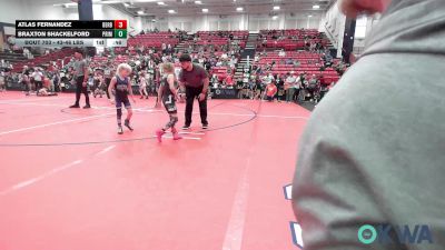43-46 lbs Quarterfinal - Atlas Fernandez, Derby Wrestling Club vs Braxton Shackelford, Prime Wrestling
