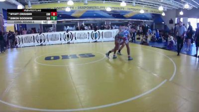 144 lbs Cons. Round 6 - Wyatt Crouser, Cocoa Beach WC vs Simon Goodwin, Camden County Outsiders