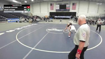 138 lbs Finals (4 Team) - Charles Clifford, Miller Place High Sch vs Brady Kitchen, Shoreham Wading River HS