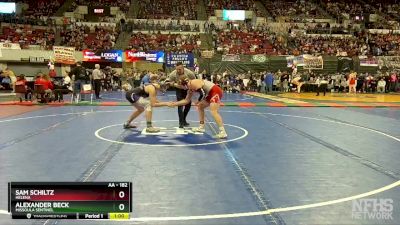 AA - 182 lbs Cons. Round 1 - Alexander Beck, Missoula Sentinel vs Sam Schiltz, Helena