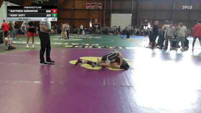 100 lbs Rr Rnd 1 - Matthew Simonton, Barn Brothers vs Kody Dott, Journeymen WC