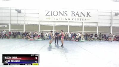 144 lbs Quarterfinal - Austin Paris, Champions Wrestling Club vs Lance Tsinigine, Utah