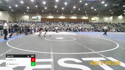 115 lbs Round Of 16 - Sydney Coffin, Mad Dawg Wrestling Club vs Arcelli Suarez, Atwater Wrestling