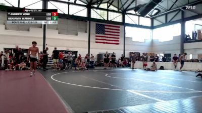 126-129 lbs Champ. Round 1 - Andrew York, Ozark Wrestling Club vs Benjamin Waddell, SWV