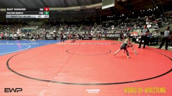 46 lbs Quarterfinal - Riley Tarwater, Eufaula Ironheads Wrestling Club vs Dilynn Burch, Team Tulsa Wrestling Club