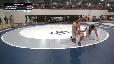 79 kg Cons. Sub-rd Of 64 - Tyler Deericks, Golden One RTC vs Declan Casey, Navy Wrestling Club