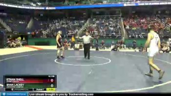 1A 138 lbs 1st Place Match - Byan Lackey, Uwharrie Charter vs Ethan Shell, Avery County
