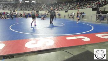 76 lbs Quarterfinal - Riley Miller, Raw Wrestling Club vs Breea Florez, Catoosa Wrestling