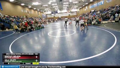 100+ Semifinal - Sala Valeti, Champions Wrestling Club vs Whitley Nelson, Bear River Junior High