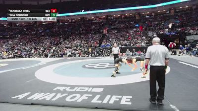 105 lbs 1st Place Match - Mia Forberg, Mass. Perry vs Isabella Thiel, Walsh Jesuit