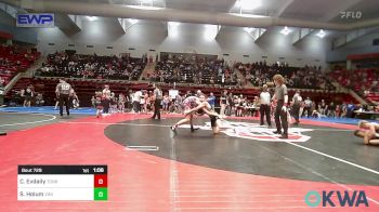 120 lbs Quarterfinal - Clayton Evdaily, Tonkawa Takedown Club vs Spencer Holum, Vinita Kids Wrestling