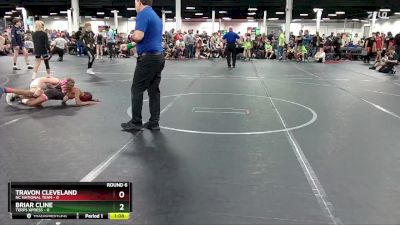 72 lbs Round 6 (8 Team) - Briar Cline, Terps Xpress vs Travon Cleveland, NC National Team