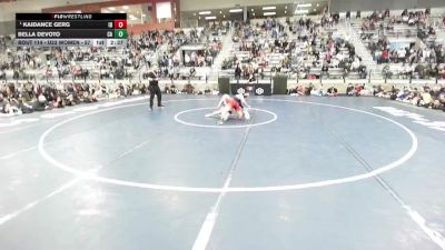 U23 Women - 57 lbs Champ. Round 2 - Kaidance Gerg, ID vs Bella Devoto, CA