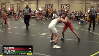 92 lbs Finals (8 Team) - Aidan Biegel, Olympic vs Nico DeNardo, The Hunt WC