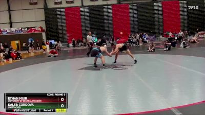 165 lbs Cons. Round 3 - Kaleb Cordova, Unattached vs Ethan Muir, University Of Central Missouri