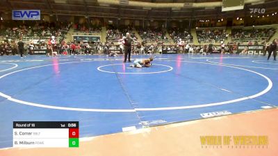 55 lbs Round Of 16 - Sawyer Comer, Sebolt Wrestling Academy vs Breckon Milburn, Powerhouse Comanche OK