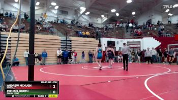 138 lbs Champ. Round 2 - Andrew McHugh, Roncalli vs Michael Kurth, Crown Point