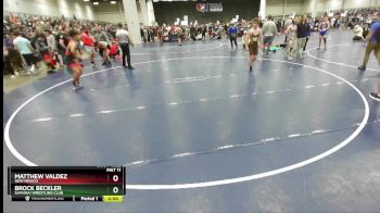 113 lbs Champ. Round 3 - Brock Beckler, Samurai Wrestling Club vs Matthew Valdez, New Mexico