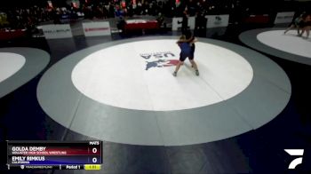 190 lbs Quarterfinal - Golda Demby, Hollister High School Wrestling vs Emily Rimkus, California