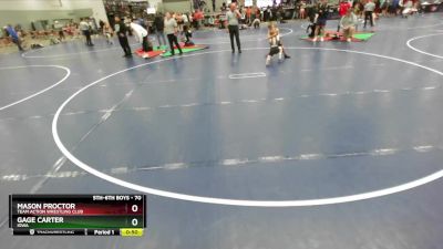 70 lbs Cons. Round 3 - Gage Carter, Iowa vs Mason Proctor, Team Action Wrestling Club