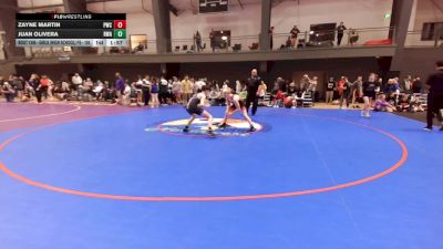 U16 FS - 120 lbs Cons. Round 3 - Zayne Martin, Peninsula Wrestling Club vs Juan Olivera, Riverhawk Wrestling Academy