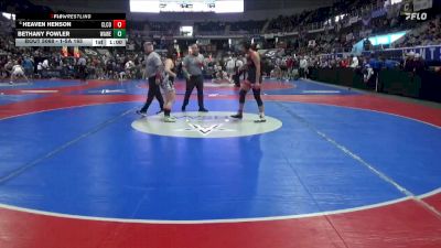 1-5A 165 Cons. Round 1 - Heaven Henson, Cleburne County vs Bethany Fowler, Walter Wellborn