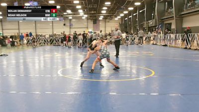 92 lbs Round 5 - 3:00pm Friday - Nolan Demarest, CTWHALE vs Noah Nelson, Ranger Wrestling Club