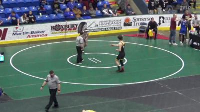 192 lbs Round Of 32 - Brennan Breisinger, Quaker Valley vs Garrett Cockeril, Line Mountain