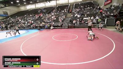 109 lbs Cons. Round 2 - Ethan Johnson, Jordan High School vs Ryder Johnson, Cedar Valley