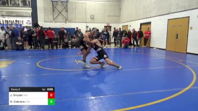 152 lbs Consy 2 - Jacob Snyder, Indiana vs Nathaniel Cabrera, Kissimmee Osceola-FL