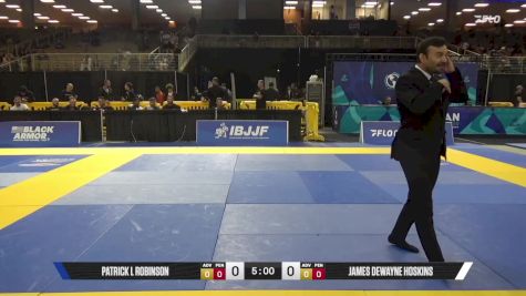 James Dewayne Hoskins vs Patrick L Robinson 2025 Pan Jiu Jitsu IBJJF Championship