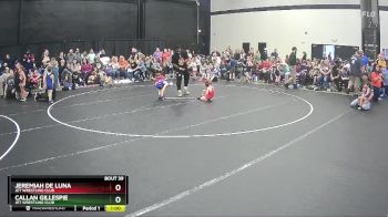 38 lbs Semifinal - Jeremiah De Luna, JET Wrestling Club vs Callan Gillespie, JET Wrestling Club