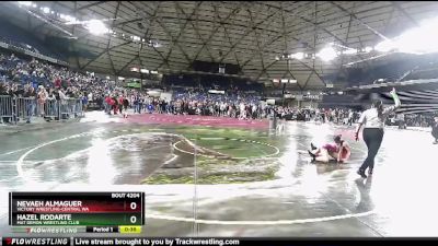 93 lbs Semifinal - Hazel Rodarte, Mat Demon Wrestling Club vs Nevaeh Almaguer, Victory Wrestling-Central WA