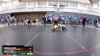67 lbs Cons. Round 2 - Charles Cloyd, Contenders Wrestling Academy vs Quincy King, Bobcat Wrestling Club