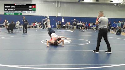 157 lbs Consi Of 8 #2 - Avery Carl, Bridgewater State vs Jack Forte, Roger Williams