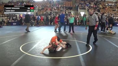 76 lbs Quarterfinal - Zane Geuy, Sidney Youth Wrestling Club vs Brody Edwards, Elida Bulldog Wrestling